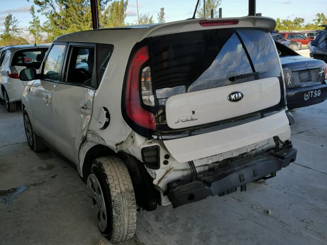 KNDJN2A23E7036958 - 2014 KIA SOUL WHITE photo 3