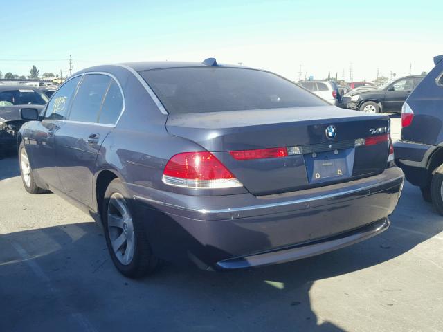 WBAGN63515DS56204 - 2005 BMW 745 LI أزرق صورة 3