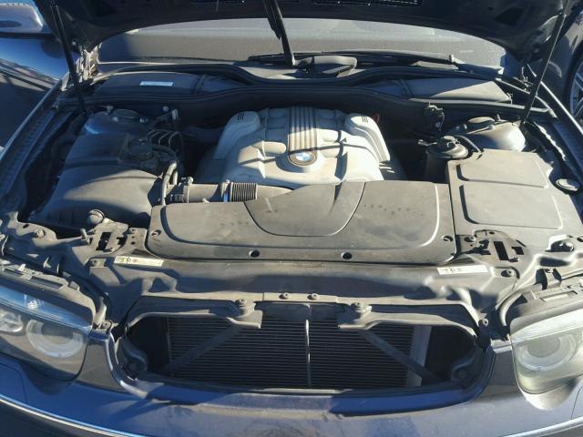 WBAGN63515DS56204 - 2005 BMW 745 LI أزرق صورة 7