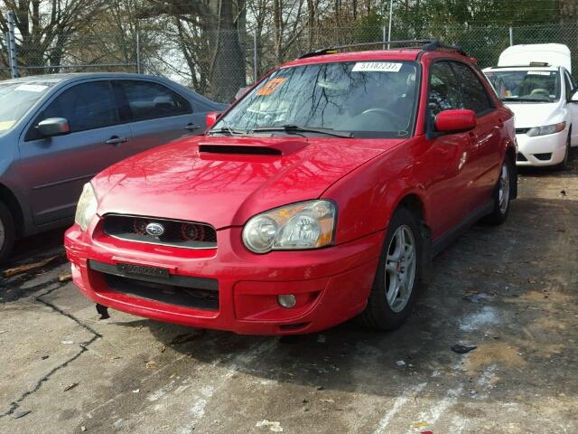 JF1GG29634G811050 - 2004 SUBARU IMPREZA WR RED photo 2