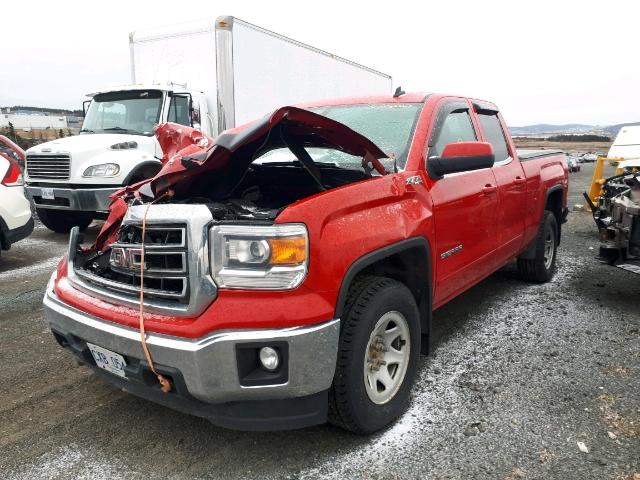 1GTV2UEC6EZ375324 - 2014 GMC SIERRA K15 RED photo 2