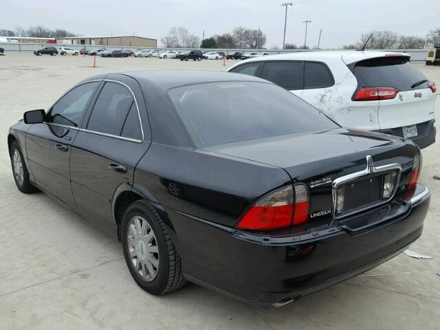 1LNHM86S75Y625286 - 2005 LINCOLN LS BLACK photo 3