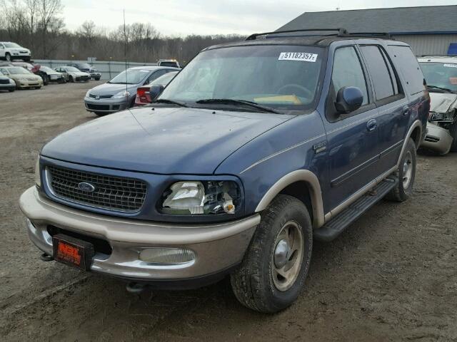1FMPU18LXWLA90929 - 1998 FORD EXPEDITION BLUE photo 2