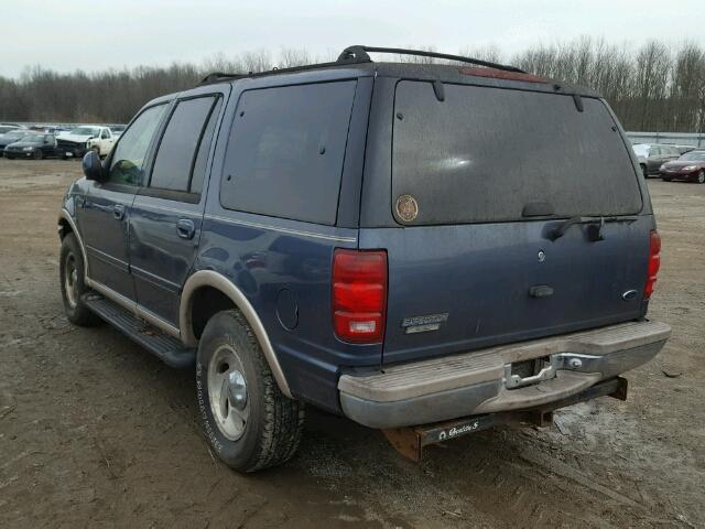 1FMPU18LXWLA90929 - 1998 FORD EXPEDITION BLUE photo 3