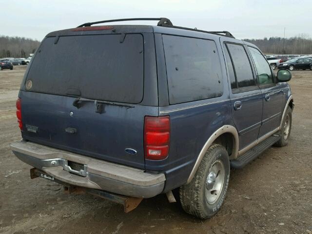 1FMPU18LXWLA90929 - 1998 FORD EXPEDITION BLUE photo 4