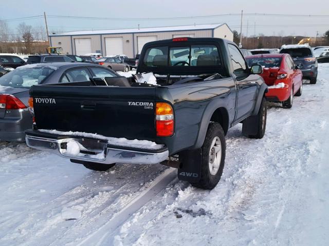 5TEPM62N14Z368871 - 2004 TOYOTA TACOMA GREEN photo 4