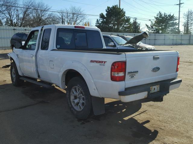 1FTZR45E49PA56259 - 2009 FORD RANGER SUP WHITE photo 3