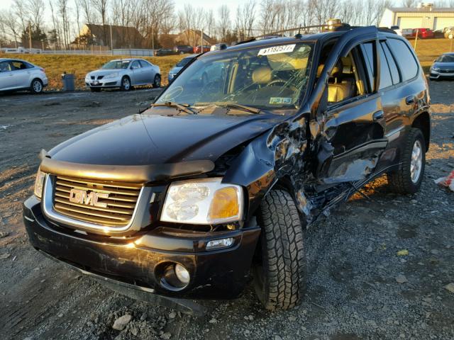 1GKDT13SX52379939 - 2005 GMC ENVOY BLACK photo 2