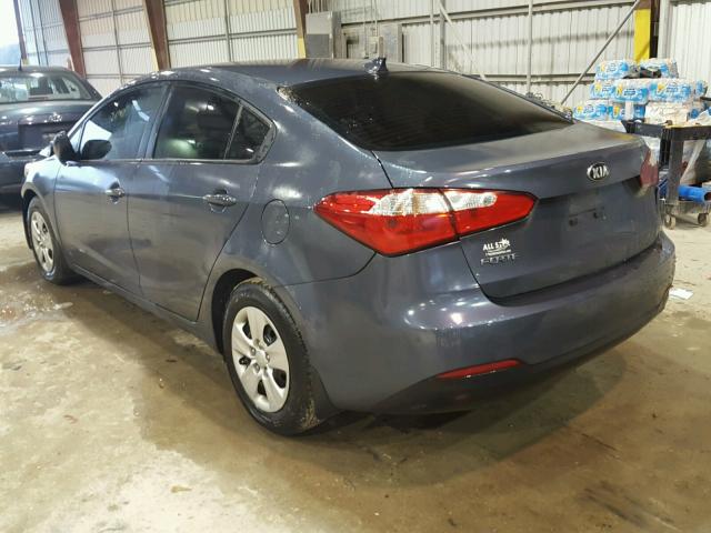 KNAFK4A60G5562067 - 2016 KIA FORTE LX GRAY photo 3