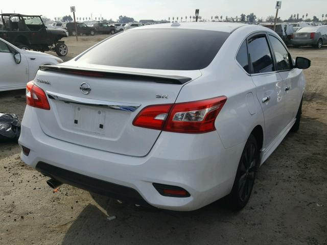 3N1AB7APXHY312771 - 2017 NISSAN SENTRA S WHITE photo 4