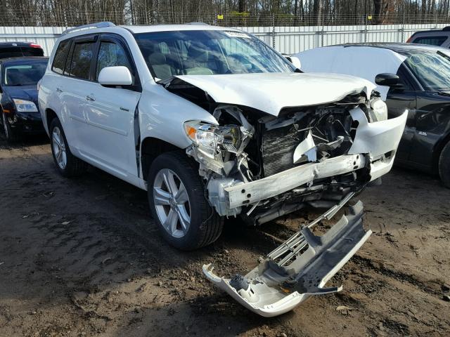 JTEES42A082094390 - 2008 TOYOTA HIGHLANDER WHITE photo 1