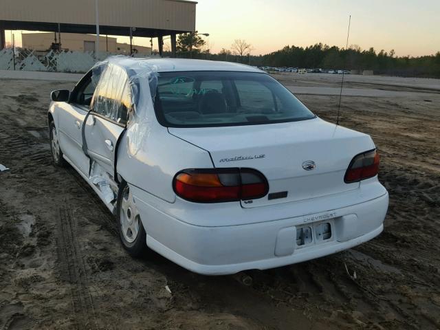 1G1NE52J116248243 - 2001 CHEVROLET MALIBU LS WHITE photo 3