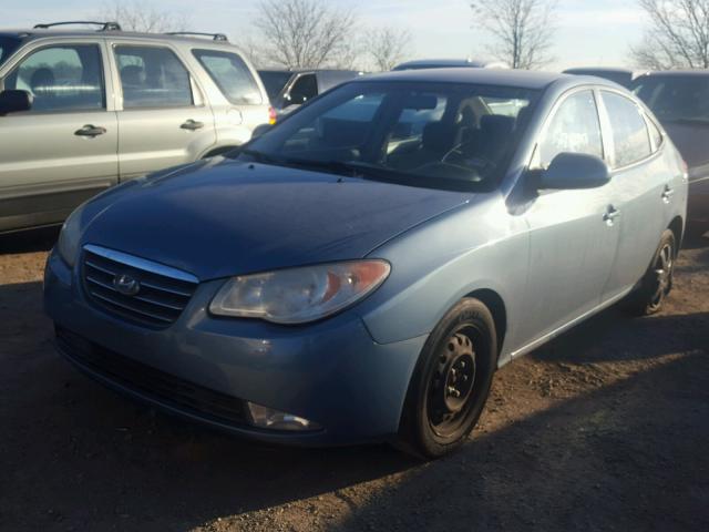 KMHDU46D37U258325 - 2007 HYUNDAI ELANTRA GL BLUE photo 2