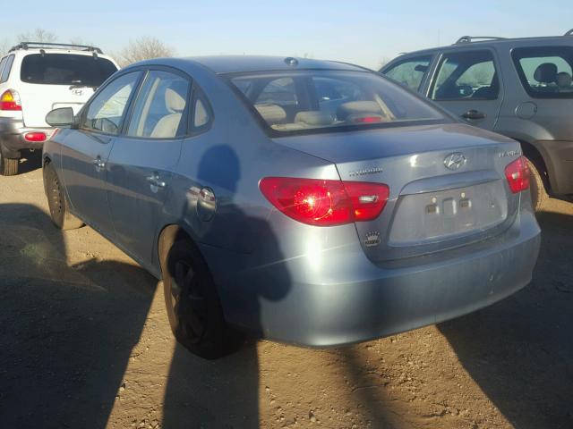 KMHDU46D37U258325 - 2007 HYUNDAI ELANTRA GL BLUE photo 3