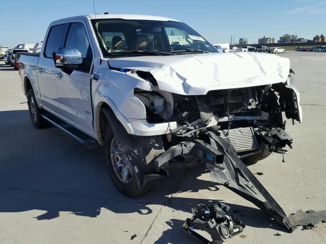 1FTEW1EG2FKE45689 - 2015 FORD F150 SUPER WHITE photo 1