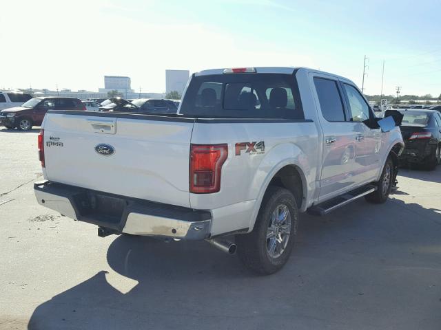 1FTEW1EG2FKE45689 - 2015 FORD F150 SUPER WHITE photo 4