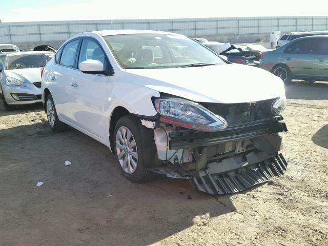 3N1AB7AP9GY300934 - 2016 NISSAN SENTRA S WHITE photo 1