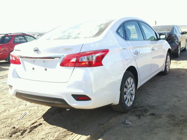 3N1AB7AP9GY300934 - 2016 NISSAN SENTRA S WHITE photo 4