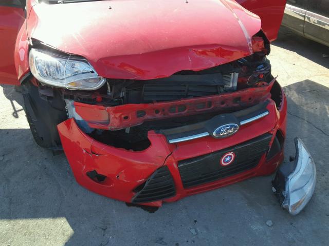 1FADP3K22DL247379 - 2013 FORD FOCUS SE RED photo 9