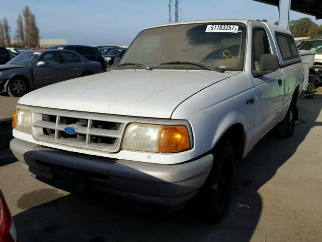 1FTCR10A7PUD70852 - 1993 FORD RANGER WHITE photo 2