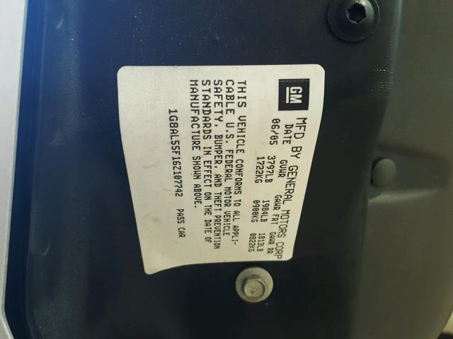 1G8AL55F16Z107742 - 2006 SATURN ION LEVEL SILVER photo 10