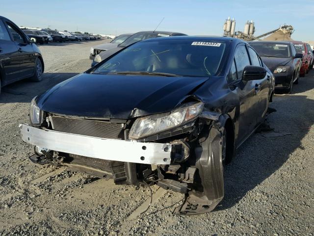 19XFB2F8XEE202484 - 2014 HONDA CIVIC EX შავი ფოტო 2