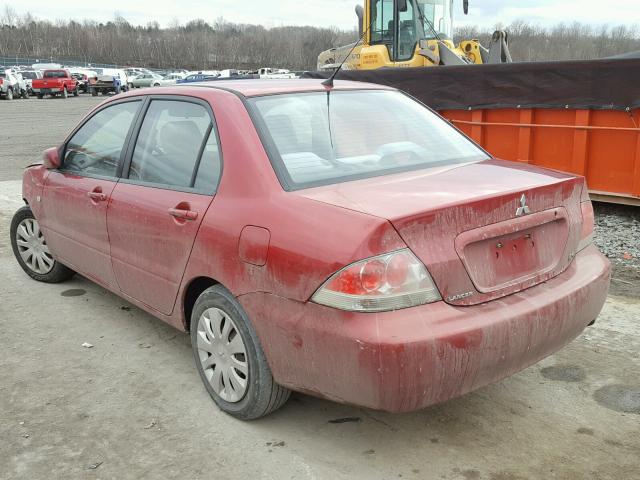 JA3AJ26E86U058423 - 2006 MITSUBISHI LANCER ES RED photo 3