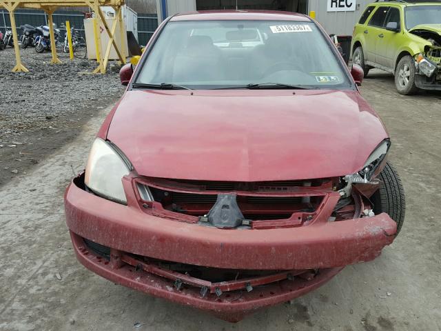 JA3AJ26E86U058423 - 2006 MITSUBISHI LANCER ES RED photo 9