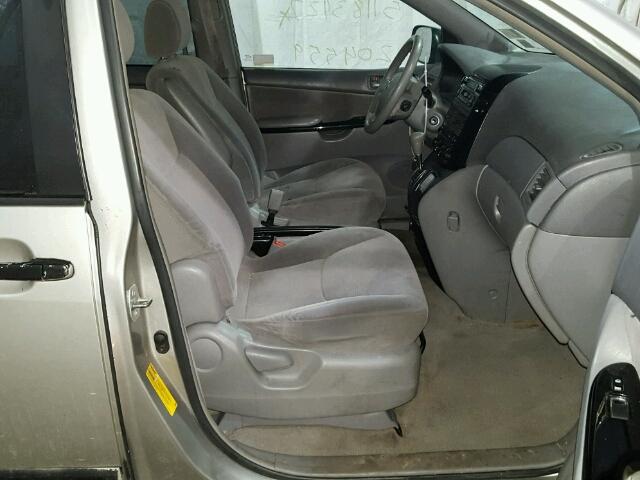 5TDZA23C24S162527 - 2004 TOYOTA SIENNA CE SILVER photo 5