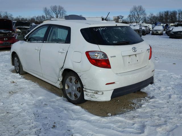 2T1KE40E69C010984 - 2009 TOYOTA COROLLA MA WHITE photo 3