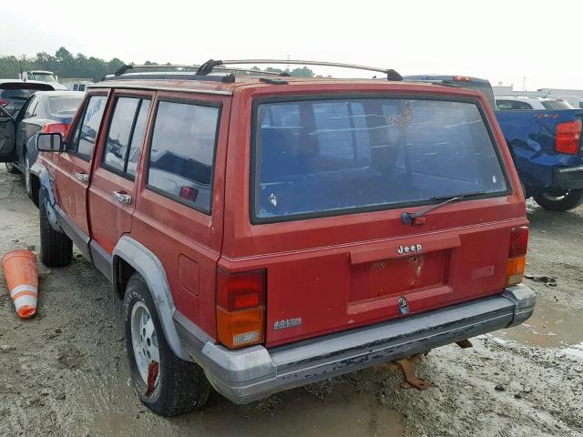 1J4FT58S6NL190732 - 1992 JEEP CHEROKEE L RED photo 3