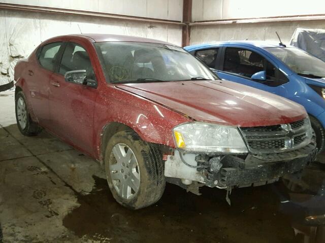 1B3BD4FB3BN551804 - 2011 DODGE AVENGER EX RED photo 1