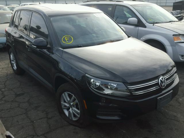 WVGAV7AX4CW581347 - 2012 VOLKSWAGEN TIGUAN S BLACK photo 1