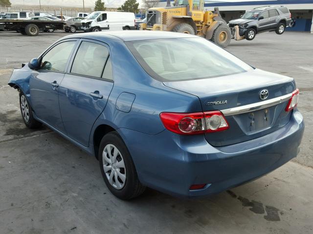 5YFBU4EE7DP112069 - 2013 TOYOTA COROLLA BA BLUE photo 3