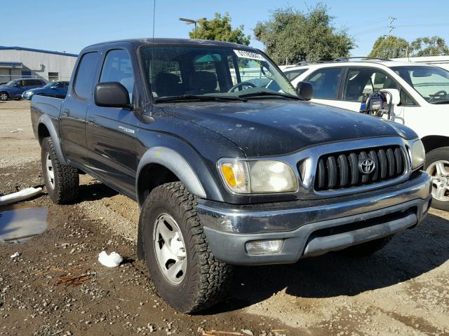 5TEGM92N52Z054560 - 2002 TOYOTA TACOMA DOU BLACK photo 1