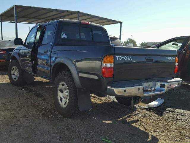 5TEGM92N52Z054560 - 2002 TOYOTA TACOMA DOU BLACK photo 3