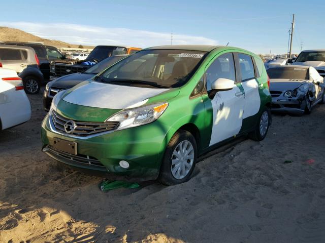 3N1CE2CP3FL406274 - 2015 NISSAN VERSA NOTE GREEN photo 2