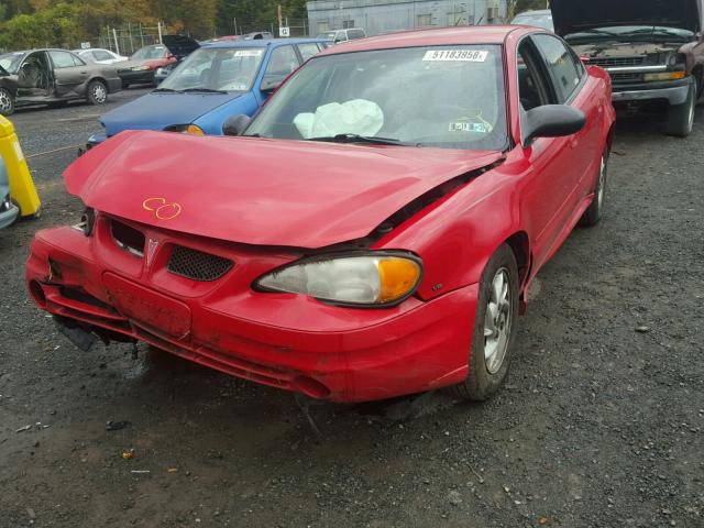 1G2NF52E94M636218 - 2004 PONTIAC GRAND AM S RED photo 2
