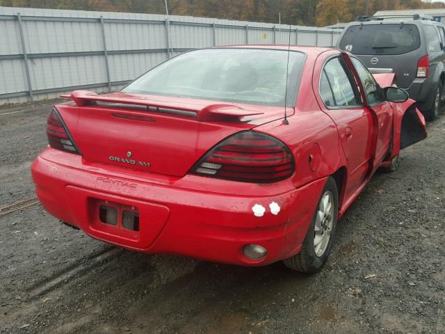 1G2NF52E94M636218 - 2004 PONTIAC GRAND AM S RED photo 4