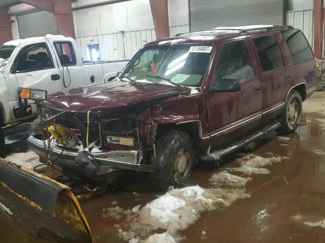 1GKEK13R7XJ768499 - 1999 GMC DENALI BURGUNDY photo 2