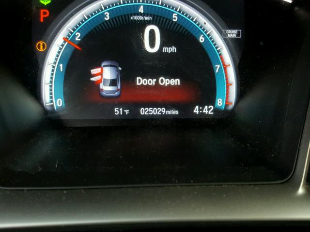 19XFC2F77GE232873 - 2016 HONDA CIVIC EX ნაცრისფერი ფოტო 8