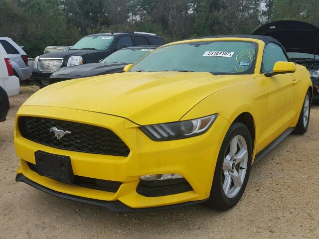 1FATP8EMXG5291967 - 2016 FORD MUSTANG YELLOW photo 2