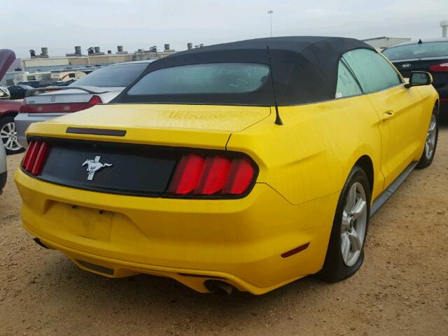 1FATP8EMXG5291967 - 2016 FORD MUSTANG YELLOW photo 4