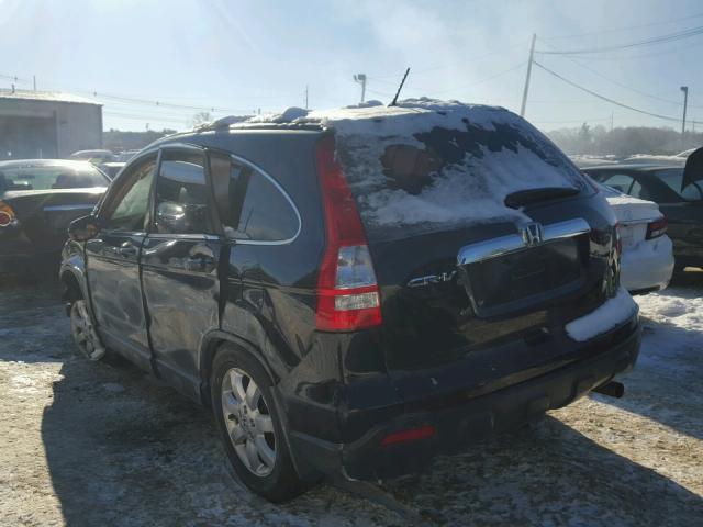 JHLRE48749C016945 - 2009 HONDA CR-V EXL BLACK photo 3