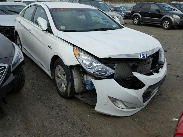 KMHEC4A43DA077639 - 2013 HYUNDAI SONATA HYB WHITE photo 1