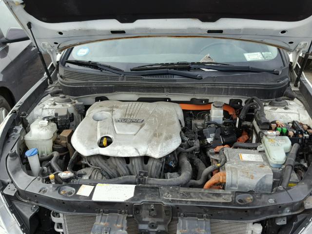 KMHEC4A43DA077639 - 2013 HYUNDAI SONATA HYB WHITE photo 7