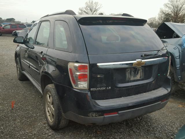 2CNDL13F486014142 - 2008 CHEVROLET EQUINOX LS BLACK photo 3