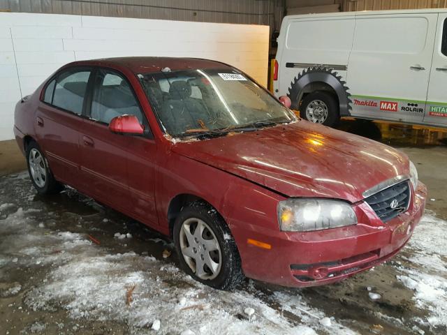 KMHDN46D45U974550 - 2005 HYUNDAI ELANTRA GL RED photo 1