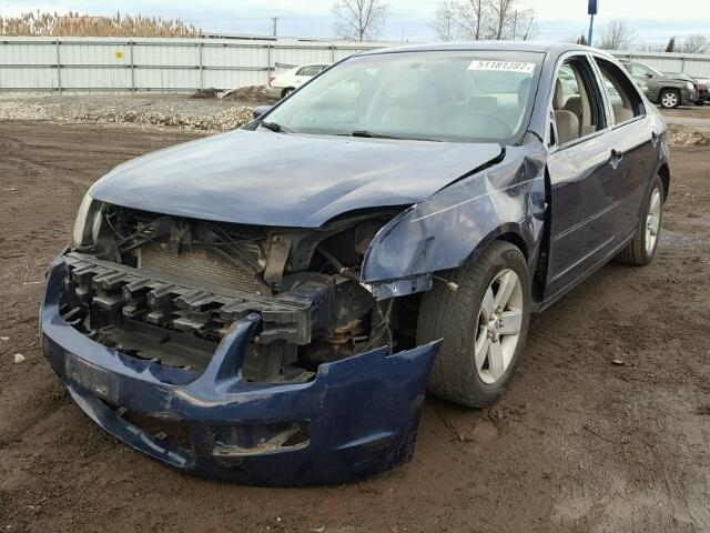 3FAHP07Z87R187264 - 2007 FORD FUSION SE BLUE photo 2