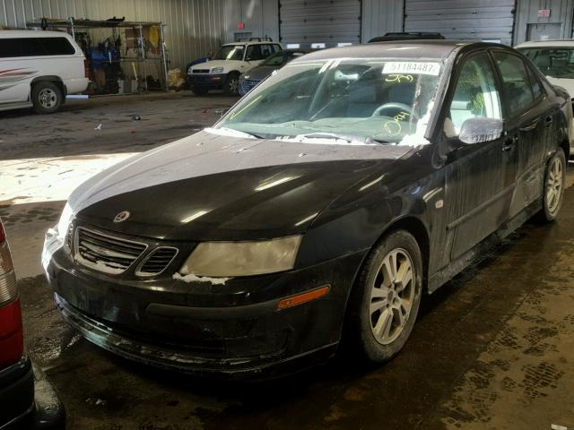 YS3FD49Y561025082 - 2006 SAAB 9-3 BASE BLACK photo 2